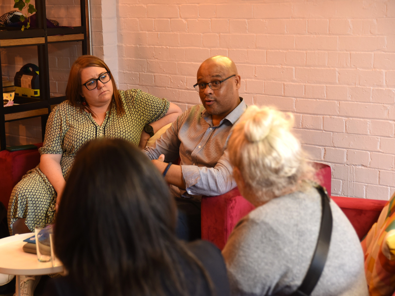 ISHA Scrutiny Panel members in conversation with Board Members.