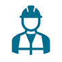 Person in a high-vis jacket icon.